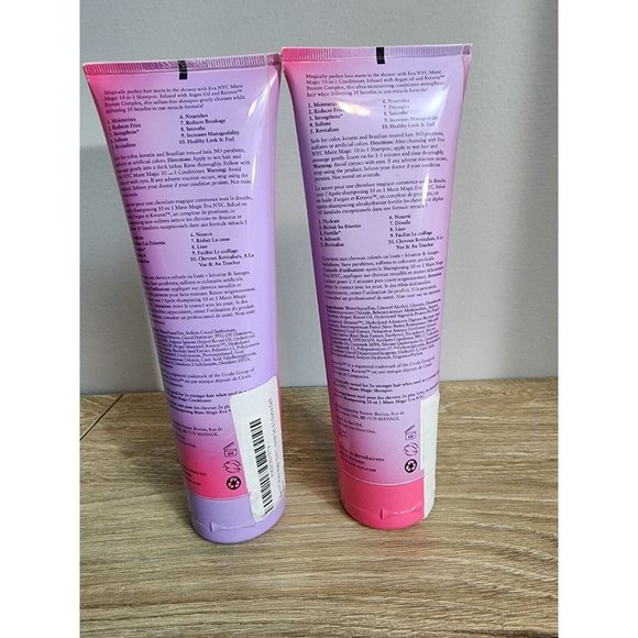 Eva NYC Mane Magic 10 in 1 Shampoo & Conditioner 8.5 oz - w/Keravis & Argan Oils - Picture 2 of 2